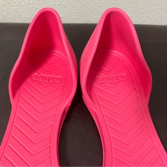Native Audrey EVA Pointed Toe Flat Rubber Lightweight Women’s 8 Pink - Picture 3 of 11